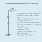 Sen cây tắm kim loại nóng lạnh massage TOTO TBW07403A