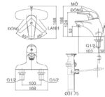 Vòi chậu nóng lạnh gật gù Inax LFV-3001S
