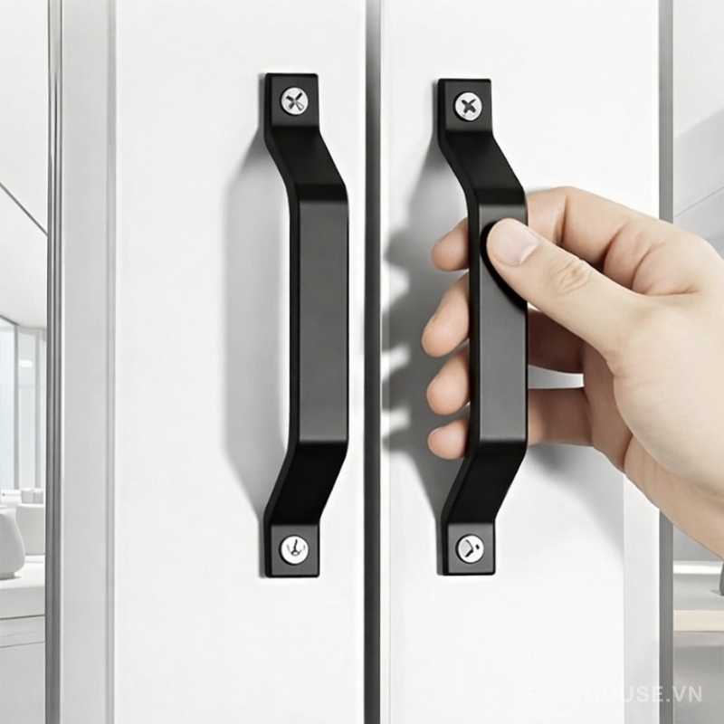 Tay nắm cửa hợp kim nhôm tối giản hiện đại KD0540 Tay nắm cửa hợp kim nhôm tối giản hiện đại KD0540