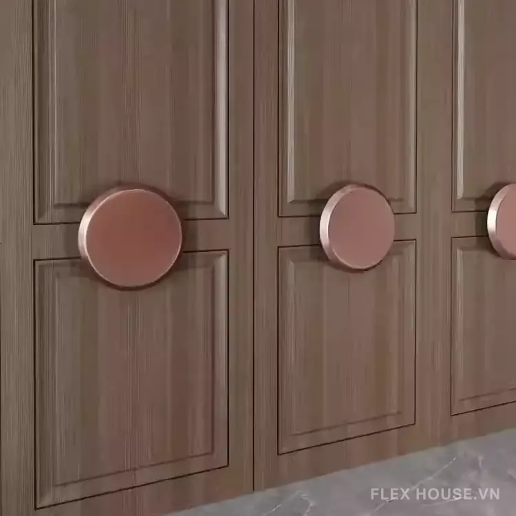 Tay nắm cửa hình tròn hợp kim nhôm A-208 10