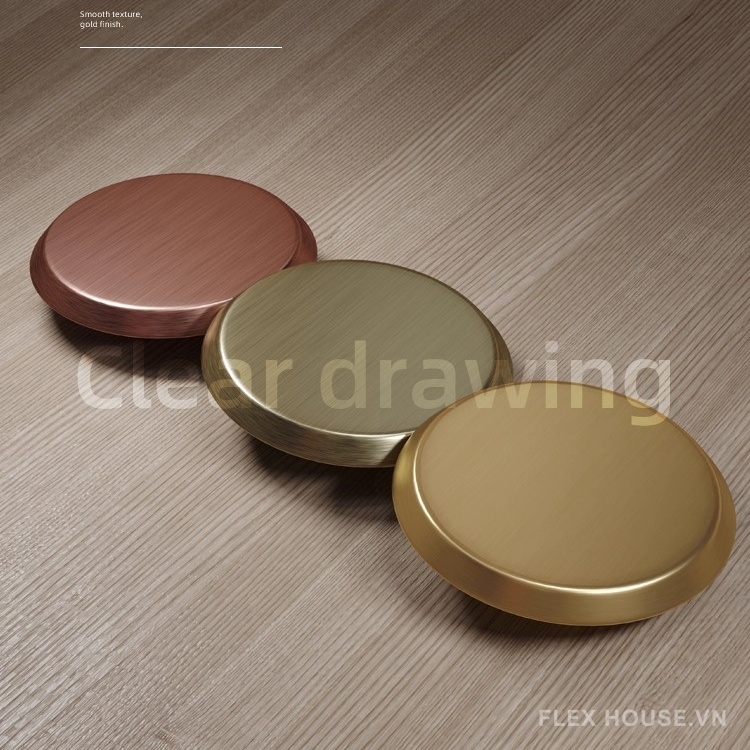 Tay nắm cửa hình tròn hợp kim nhôm A-208 5