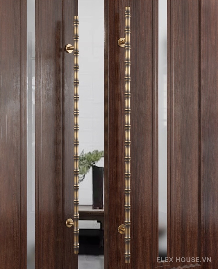 Tay nắm cửa thân trúc bằng thép không gỉ A-236 5