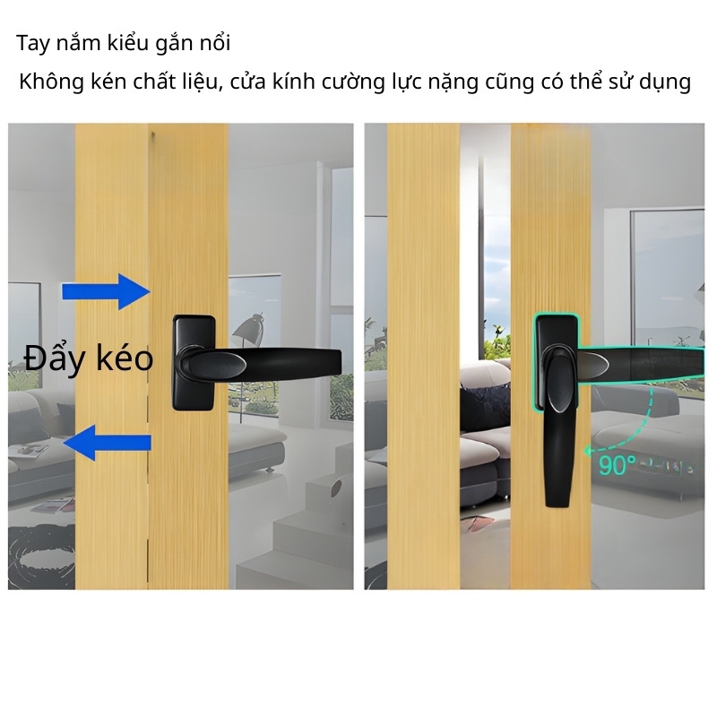 Tay nắm cửa nhôm đen chống gỉ cao cấp KD1115 3 Tay nắm cửa nhôm đen chống gỉ cao cấp KD1115 12