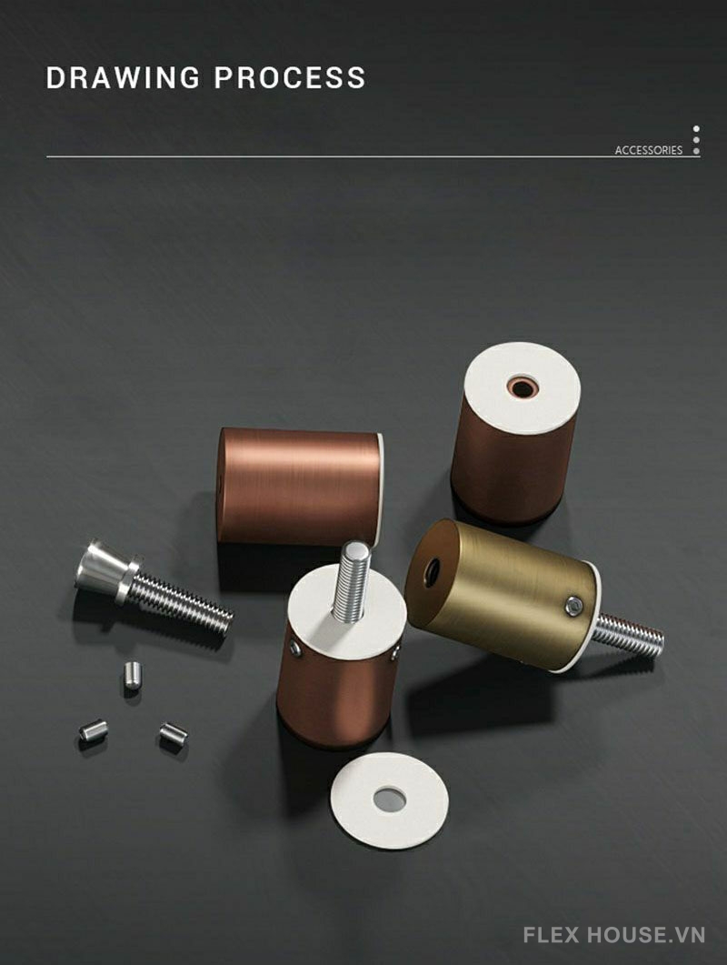 Tay nắm cửa phối gỗ phong cách Bắc Âu FH1314 7