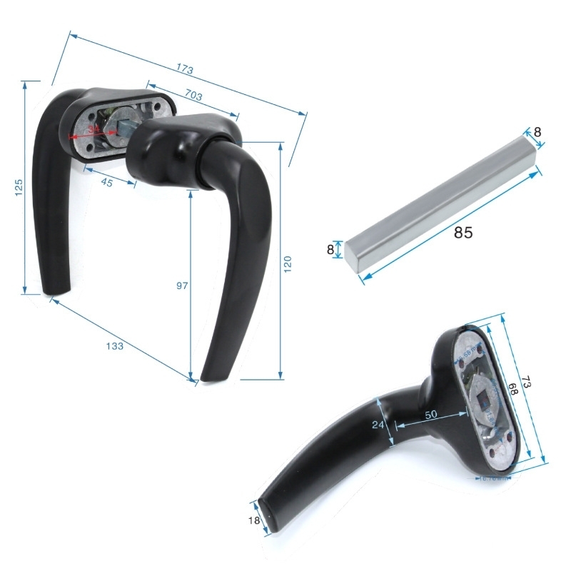 Tay nắm cửa và cửa sổ hợp kim nhôm cao cấp KD4832 2 Tay nắm cửa và cửa sổ hợp kim nhôm cao cấp KD4832 7