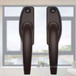 Tay nắm cửa và cửa sổ nhôm màu cà phê KD9575