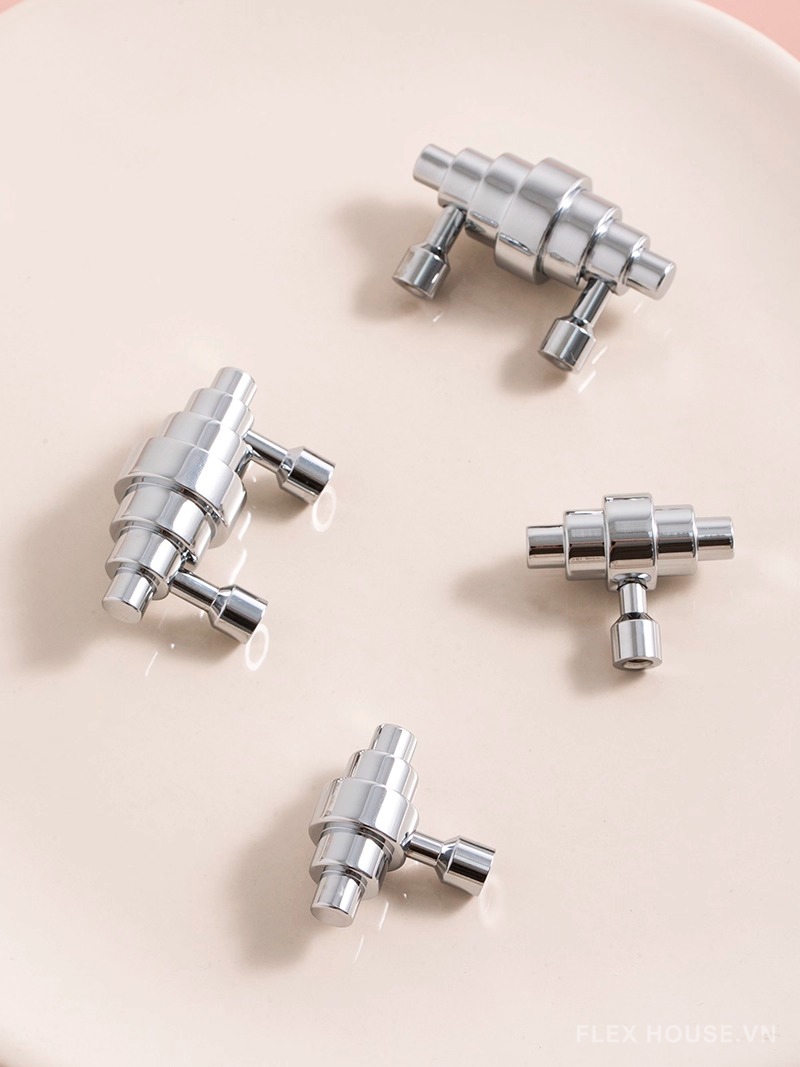 Tay nắm đồng thau Modern Cylinder JYJ982 12