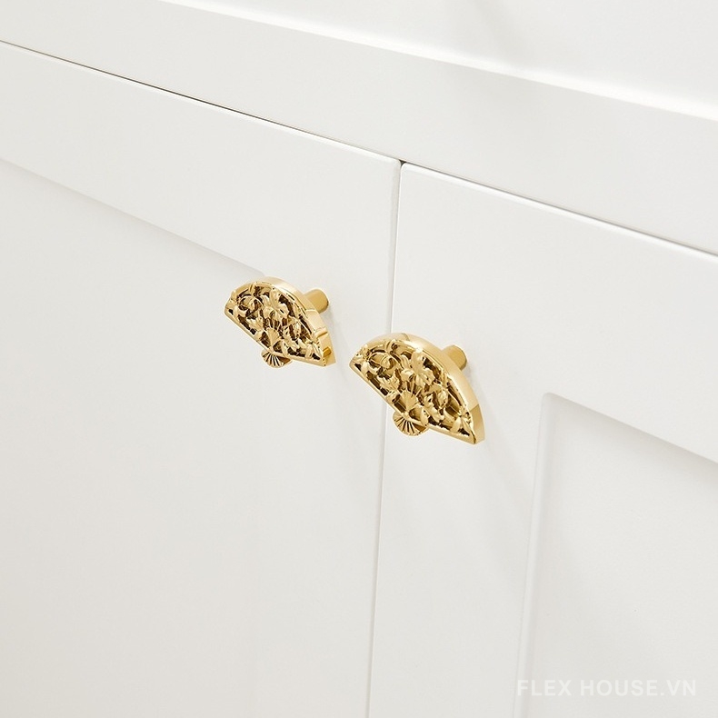 Tay nắm ngăn kéo hình cánh quạt bằng đồng PALO985 4 Tay nắm ngăn kéo hình cánh quạt bằng đồng PALO985 9