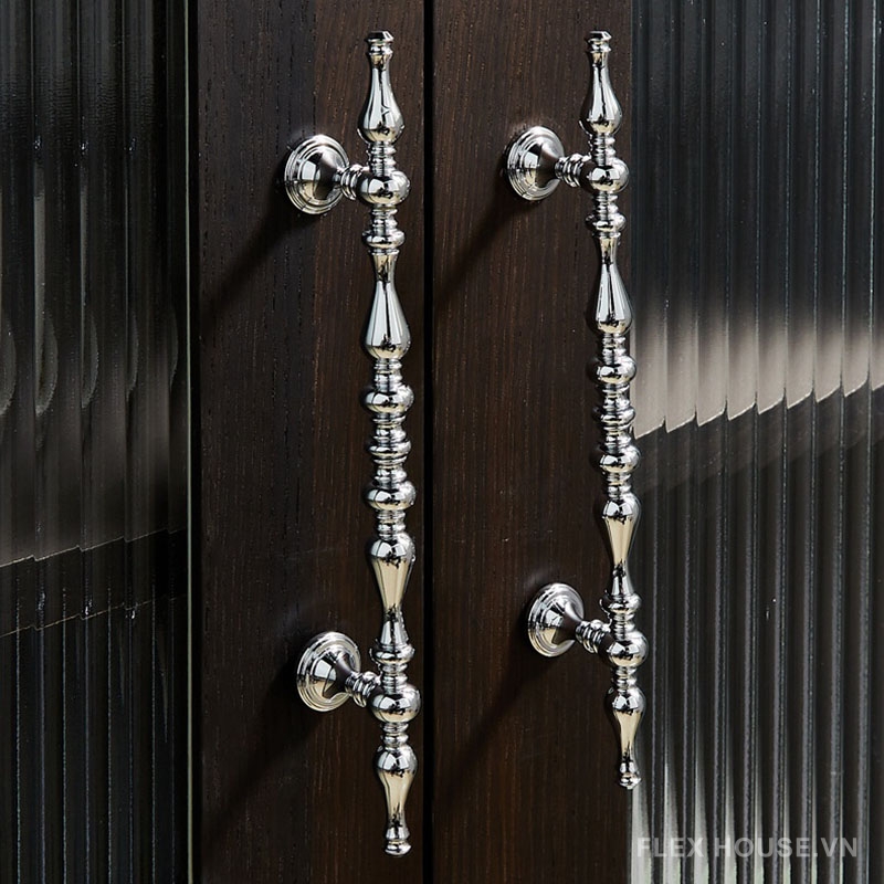 Tay nắm tủ đồng màu bạc châu Âu cao cấp PALO6730 4 Tay nắm tủ đồng màu bạc châu Âu cao cấp PALO6730 9