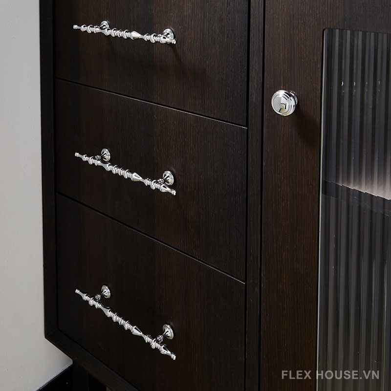 Tay nắm tủ đồng màu bạc châu Âu cao cấp PALO6730 8 Tay nắm tủ đồng màu bạc châu Âu cao cấp PALO6730 13