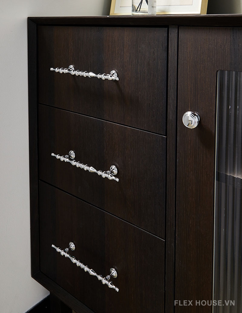 Tay nắm tủ đồng màu bạc châu Âu cao cấp PALO6730 6 Tay nắm tủ đồng màu bạc châu Âu cao cấp PALO6730 11