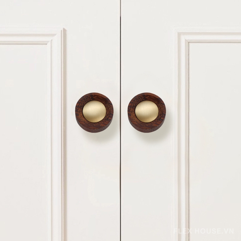 Tay nắm tủ gỗ phối đồng kiểu Bắc Âu cao cấp MT882 8