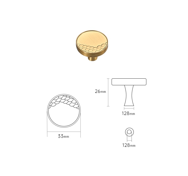 Tay nắm tủ hợp kim Á Đông họa tiết vẩy cá HJ440 14 Tay nắm tủ hợp kim Á Đông họa tiết vẩy cá HJ440 20