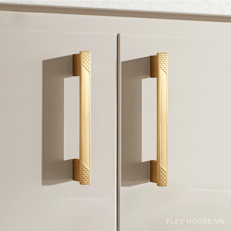 Tay nắm tủ hợp kim Á Đông họa tiết vẩy cá HJ440 6 Tay nắm tủ hợp kim Á Đông họa tiết vẩy cá HJ440 12