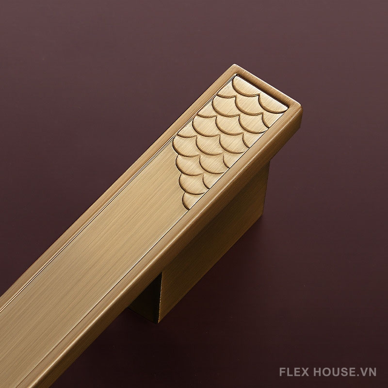 Tay nắm tủ hợp kim Á Đông họa tiết vẩy cá HJ440 7 Tay nắm tủ hợp kim Á Đông họa tiết vẩy cá HJ440 13