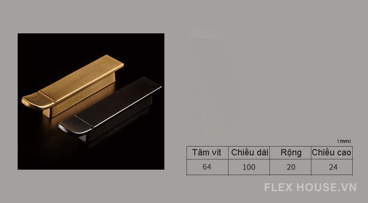 Tay nắm tủ hợp kim kẽm hiện đại tối giản HJ3833 8 Tay nắm tủ hợp kim kẽm hiện đại tối giản HJ3833 13