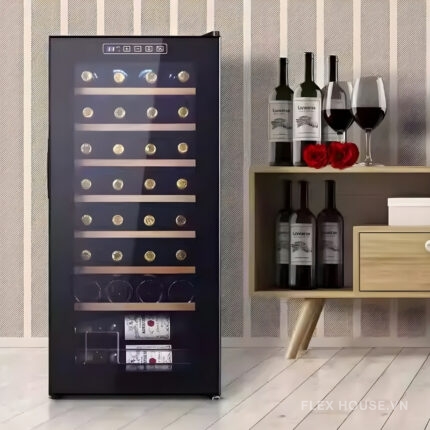 Tủ rượu vang giữ nhiệt thông minh 32 chai LZ1952