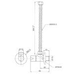 Van dừng kèm dây cấp nước TOTO HAP004A-F