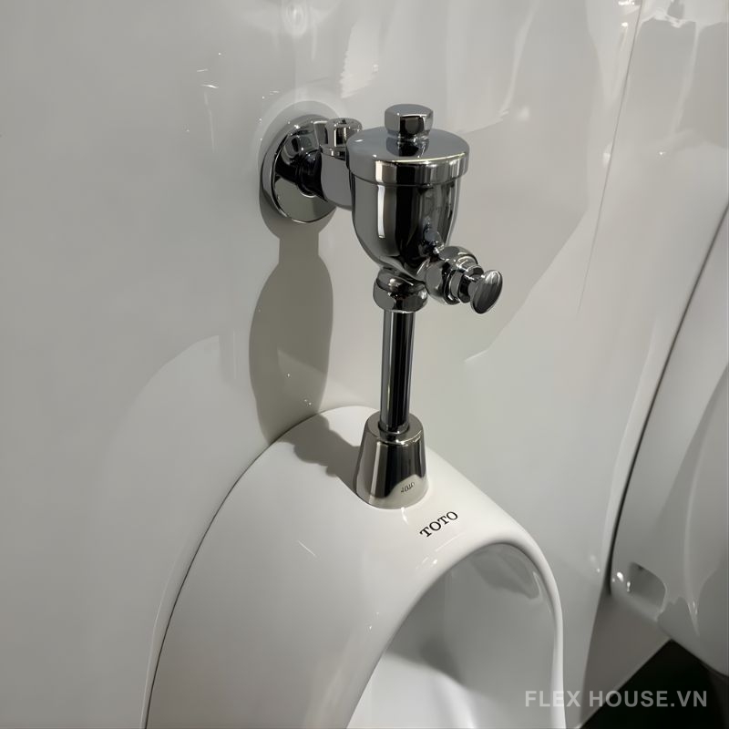 Van nhấn xả bồn tiểu nam ống thắng TOTO DU601N 2 Van nhấn xả bồn tiểu nam ống thắng TOTO DU601N