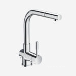 Vòi bếp nóng lạnh bằng đồng dây rút Inax SFV-1013SX