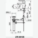Vòi chậu đặt bàn nóng lạnh 2 chế độ Inax LFV-2012S