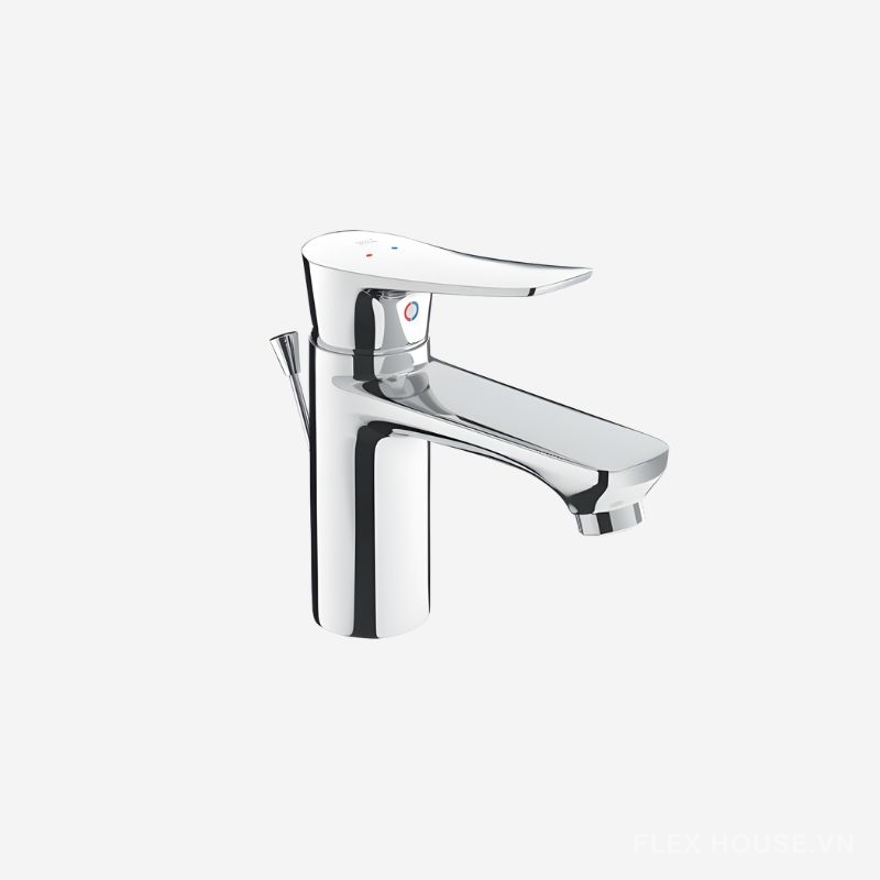 Vòi chậu đặt bàn tay gạt nóng lạnh Inax LFV-502S 1 Vòi chậu đặt bàn tay gạt nóng lạnh Inax LFV-502S