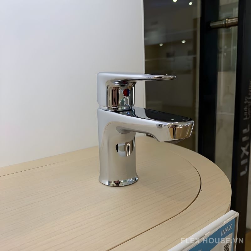Vòi chậu rửa mặt đặt bàn nóng lạnh Inax LFV-1112S 2 Vòi chậu rửa mặt đặt bàn nóng lạnh Inax LFV-1112S