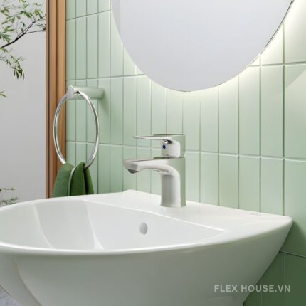 Vòi chậu rửa mặt đặt bàn nóng lạnh Inax LFV-1112S