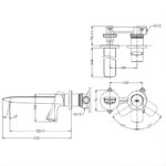 Vòi lavabo nóng lạnh gắn tường TOTO TLG04310BB