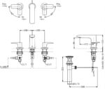 Vòi lavabo tay vặn nóng lạnh TOTO TLG04201BB