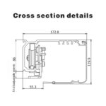Cửa lùa điện tải nặng 200kg điều khiển dữ liệu 6S