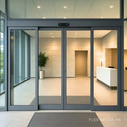 Cửa lùa tự động cảm biến chống kẹt chuẩn EU ML500