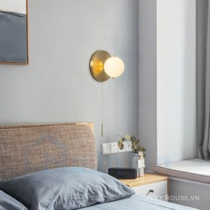 Đèn gắn tường bằng đồng trang trí khách sạn VK134