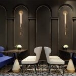 Đèn gắn tường hợp kim xi chao ống nghệ thuật VK142