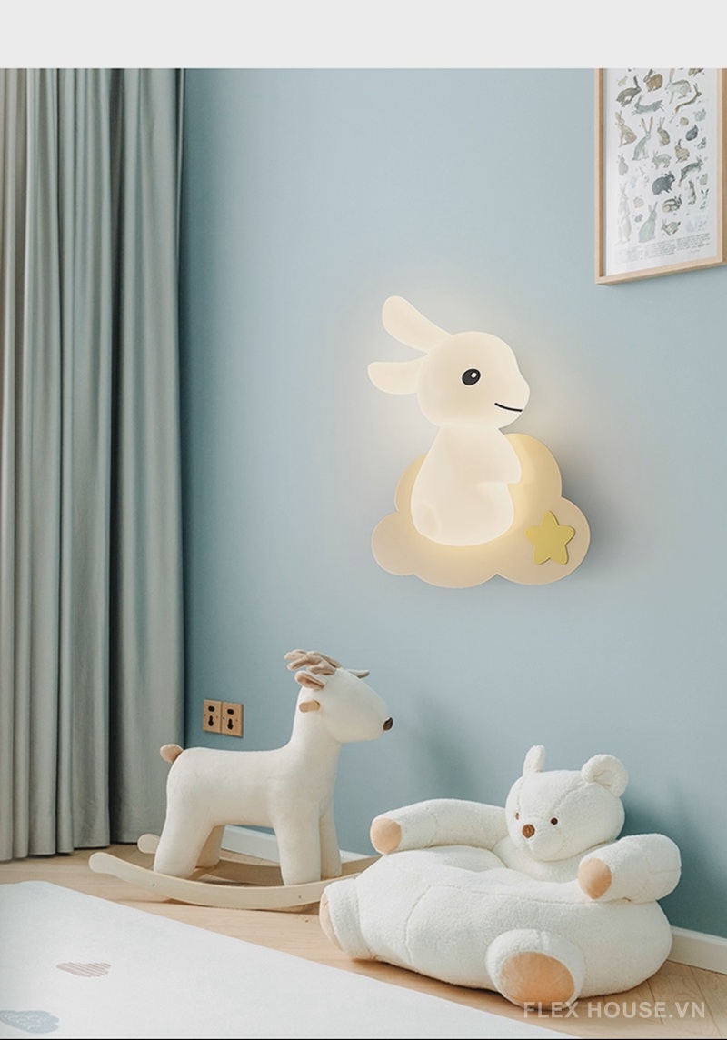 Đèn gắn tường phòng trẻ em bằng nhựa cao cấp QY-2556 10 Đèn gắn tường phòng trẻ em bằng nhựa cao cấp QY-2556