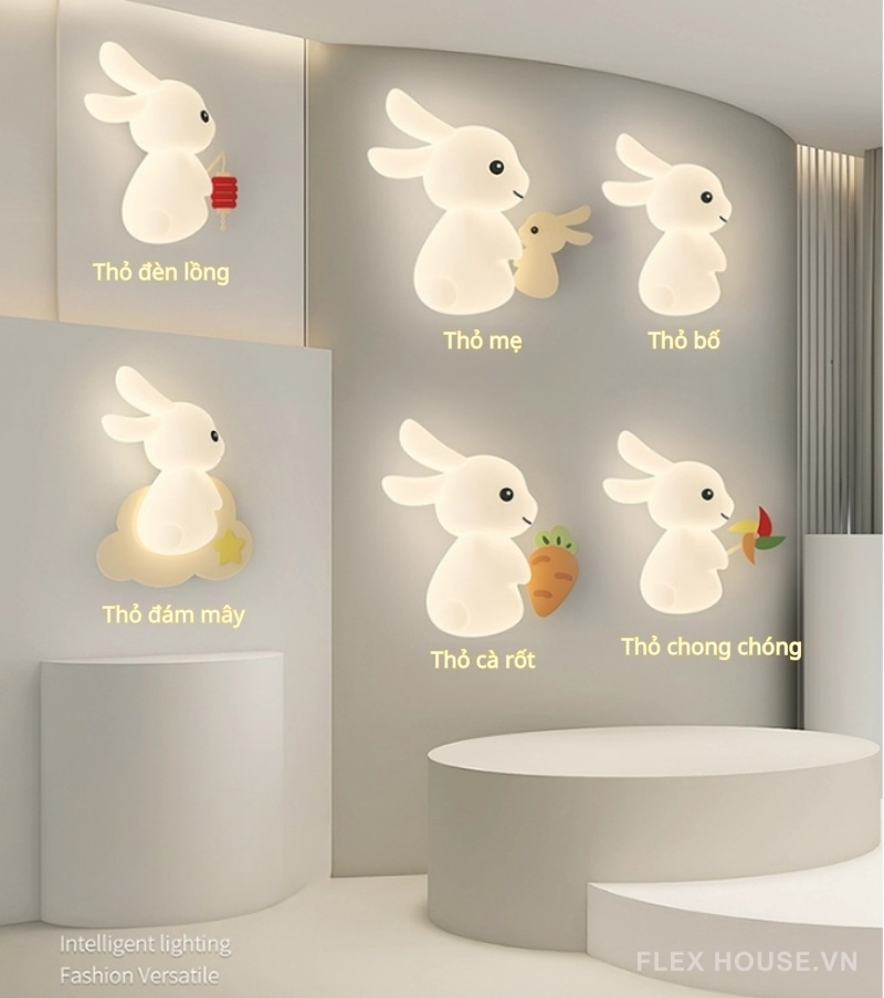 Đèn gắn tường phòng trẻ em bằng nhựa cao cấp QY-2556 4 Đèn gắn tường phòng trẻ em bằng nhựa cao cấp QY-2556