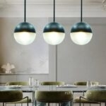 Đèn thả trần thủy tinh hình cầu tối giản TT44D