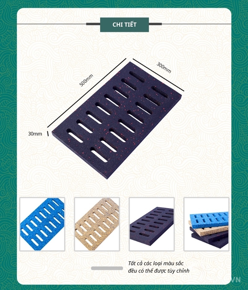 Nắp cống cao su chống trơn trượt thoát nước nhanh GV18