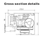 Phụ kiện cửa lùa điện thương mại tải nặng 400kg HH350