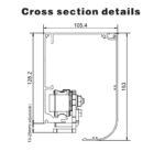 Phụ kiện cửa lùa tự động gắn trần tải nặng 150kg DT120