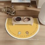 Tấm thảm lót sàn lót bát ăn cho chó mèo XF9727.02