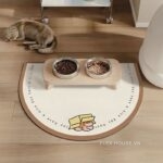 Tấm thảm lót sàn lót bát ăn cho chó mèo XF9727.06
