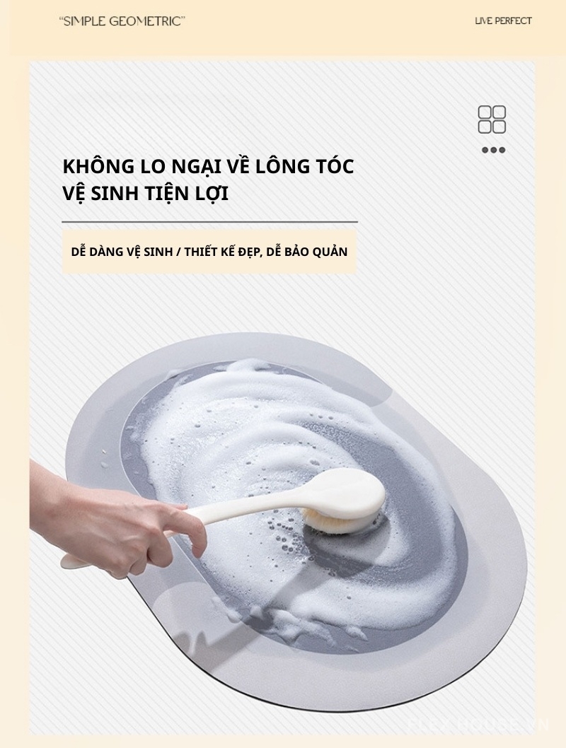 Tấm thảm lót sàn lót bát ăn cho chó mèo XF9727