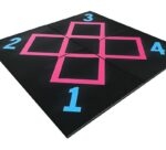 Thảm cao su phòng gym trong nhà in UV chống trượt GV92