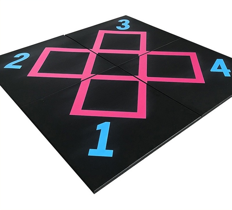 Thảm cao su phòng gym trong nhà in UV chống trượt GV92 7 Thảm cao su phòng gym trong nhà in UV chống trượt GV92