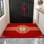 Thảm chùi chân Song Hỷ Phúc Lộc decor lễ tết XF2557.02