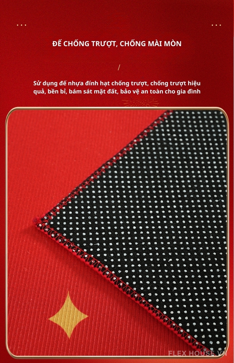 Thảm chùi chân Song Hỷ Phúc Lộc decor lễ tết XF2557 4 Thảm chùi chân Song Hỷ Phúc Lộc decor lễ tết XF2557