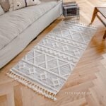 Thảm dệt nổi 3D họa tiết hình học Bắc Âu XF5391