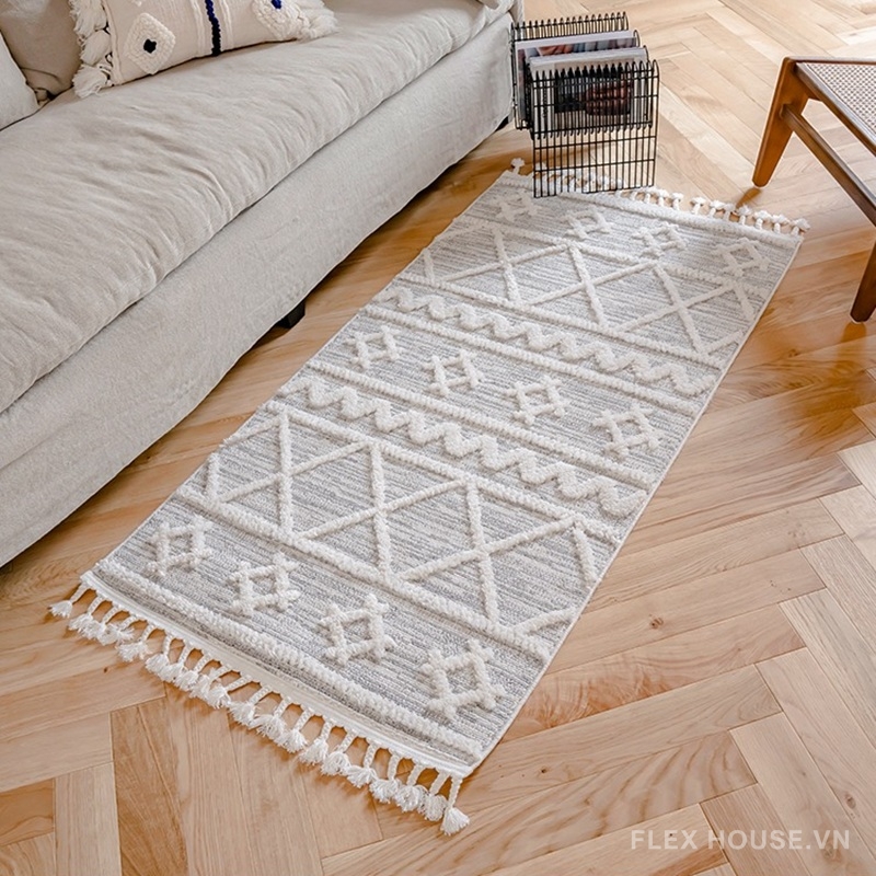Thảm dệt nổi 3D họa tiết hình học Bắc Âu XF5391 2 Thảm dệt nổi 3D họa tiết hình học Bắc Âu XF5391