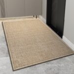 Thảm dệt sợi vòng màu nâu nhạt sang trọng XF8982